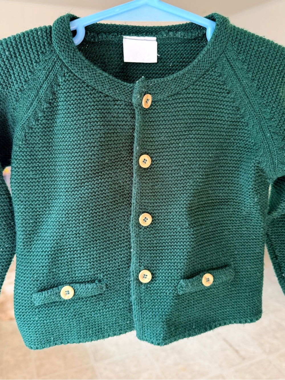 Dona Carmen Green Knit Cardigan – 36 Months – Spanish Boutique